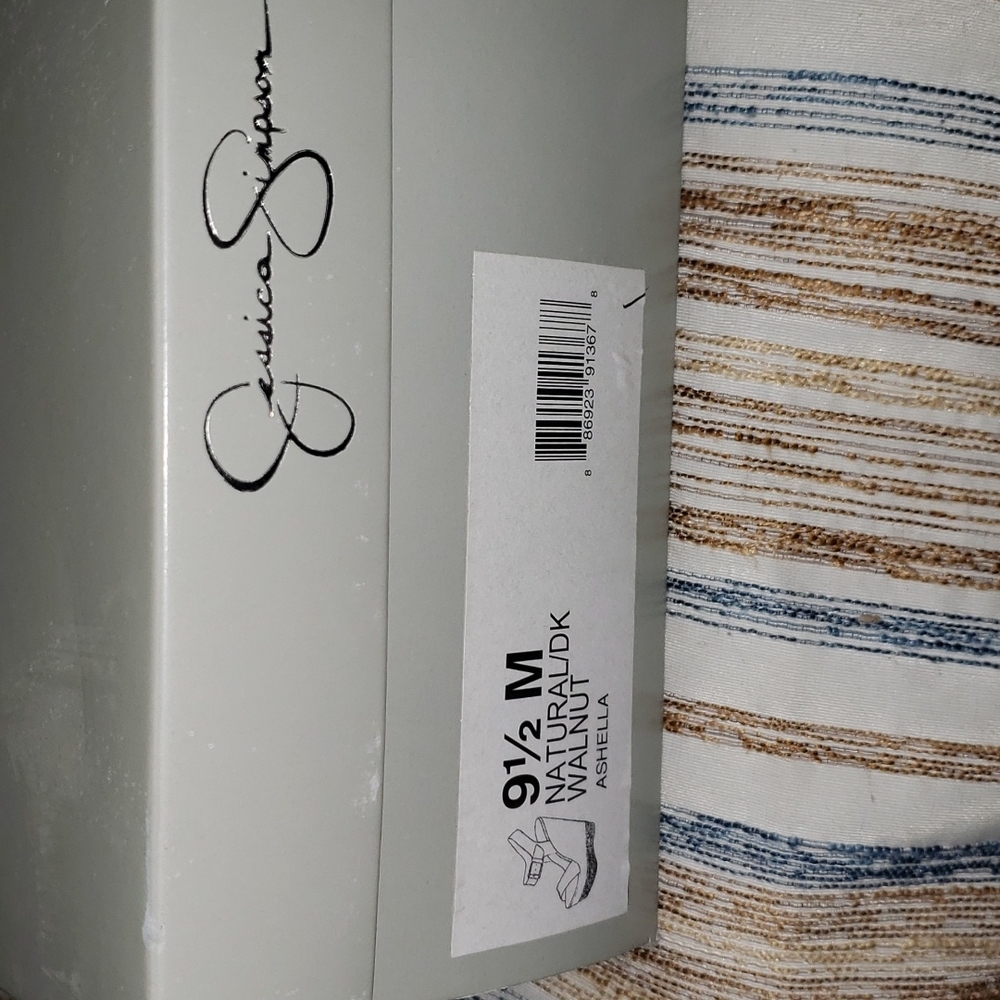 Jessica Simpson Ashella, Size 9.5M NaturalDk Walnut